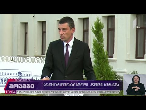 საგამოძიებო მოქმედებები ზუგდიდში - პრემიერ-მინისტრის განცხადება